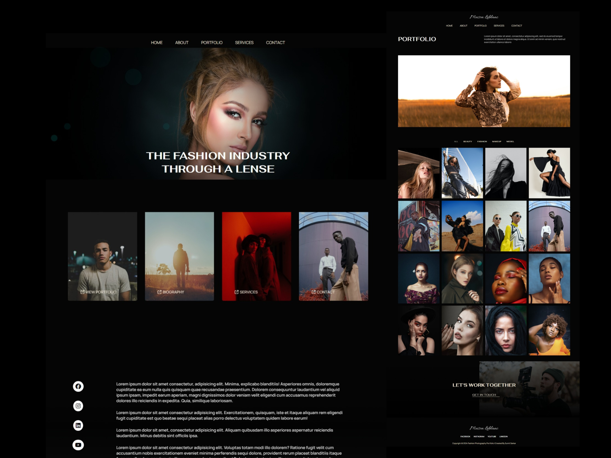 fashion photography website